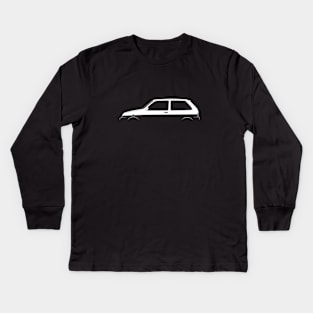 MG Metro Turbo Silhouette Kids Long Sleeve T-Shirt